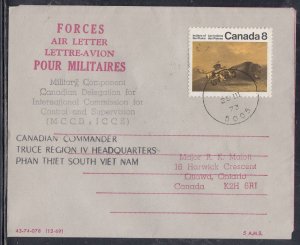 Canada -Mar 1973 Forces Air Letter, Phan Thiet Nhut, South Vietnam