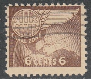 United States   / Zone du Canal   C22   (O)   Poste aérienne/  Le $0.06