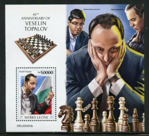 SIERRA LEONE 2020 45th ANNIVERSARY OF VESELIN TOPALOV CHESS S/S MINT NH