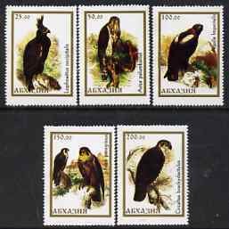 ABKHAZIA - 1995 - Birds #2 - Perf 5v Set - M. N.Hinged - Private Issue