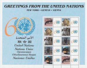 UN UNITED NATIONS NY UN NEW YORK 2005 Greetings MNH** Sheet SCARCE X518-