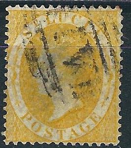 St. Lucia 12 SG 12 Used F/VF 1864 SCV $24.00