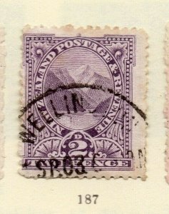 New Zealand 1902 Early Issue Fine Used 2d. NW-169847