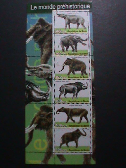 BENIN-2003 PREHISTORY ANIMALS-DINOSAURS- MNH -S/S VF-SCOTT NOT LISTING