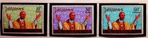 PHILIPPINES Sc 1144-45,C105 NH ISSUE OF 1972 - POPE PAUL VI