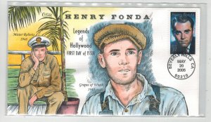 2005 COLLINS HANDPAINTED FDC 3911 ACTOR HENRY FONDA - MISTER ROBERTS (1948)