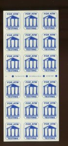 TDB89a Complete Intact Test Booklet Pane of 18 Stamps (Cv 677) tdb89