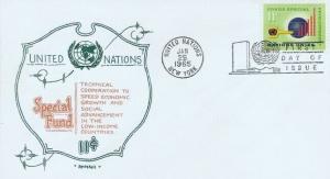 UN #138 11c UN SPECIAL FUND FDC 1965 - Artopages