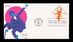 UNITED STATES 1978. FOUR FDC LOT. SCOTT # 1749-52. TOPIC: DANCE