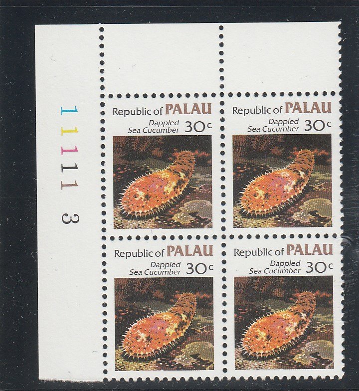 Palau  Scott#  16  MNH Block of 4  (1983 Dappled Sea Cucumber)