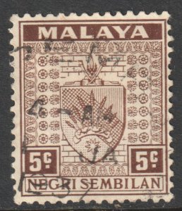 Malaya Negri Sembilan Scott 24 - SG26, 1935 Arms 5c used