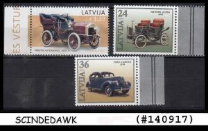 LATVIA - 1996 CLASSIC CARS / LATVIAN MOTOR MUSEUM / AUTOMOBILES - 3V - MINT NH