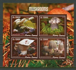 SIERRA LEONE 2019  MUSHROOMS SHEET MINT NEVER HINGED