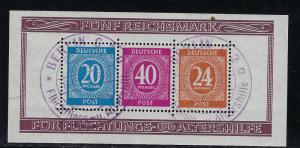 Germany AM Post Scott # B294, s/s, special cancel, exp. h/s