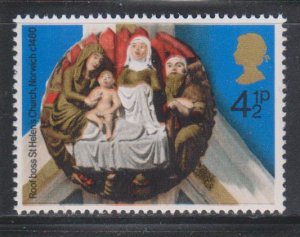 Great Britain,  4 1/2p Christmas  (SC# 733) MNH