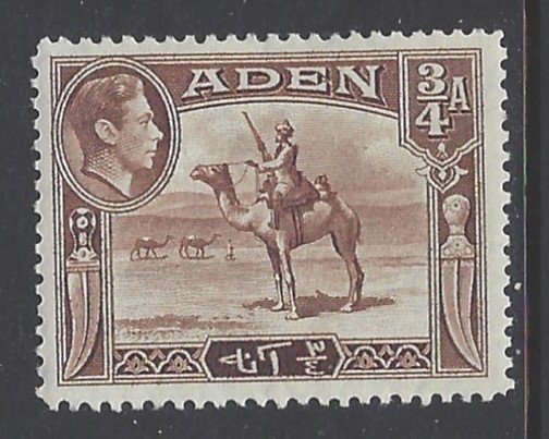 Aden, Scott #17; 3/4a King George VI, MH