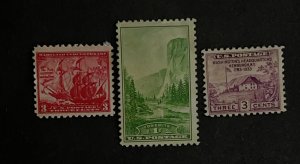 US 1925/43 History Issues #736.740,7552 MINT