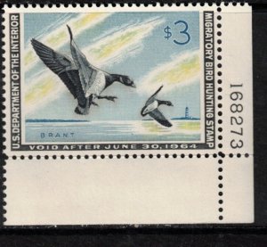 USA #RW30 Extra Fine Never Hinged Plate Single