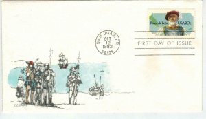 WATERCOLOR CACHET HANDPAINTED FDC 2024 Ponce de Leon Puerto Rico Uncommon!