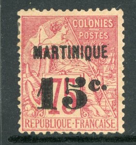 Martinique 1891 French Colony 15¢/75¢ Rose Scott #20 Mint E93