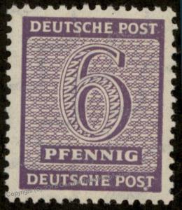 Germany 1945 SBZ West Sachsen Mi129XwIII MNH Saxony 87023