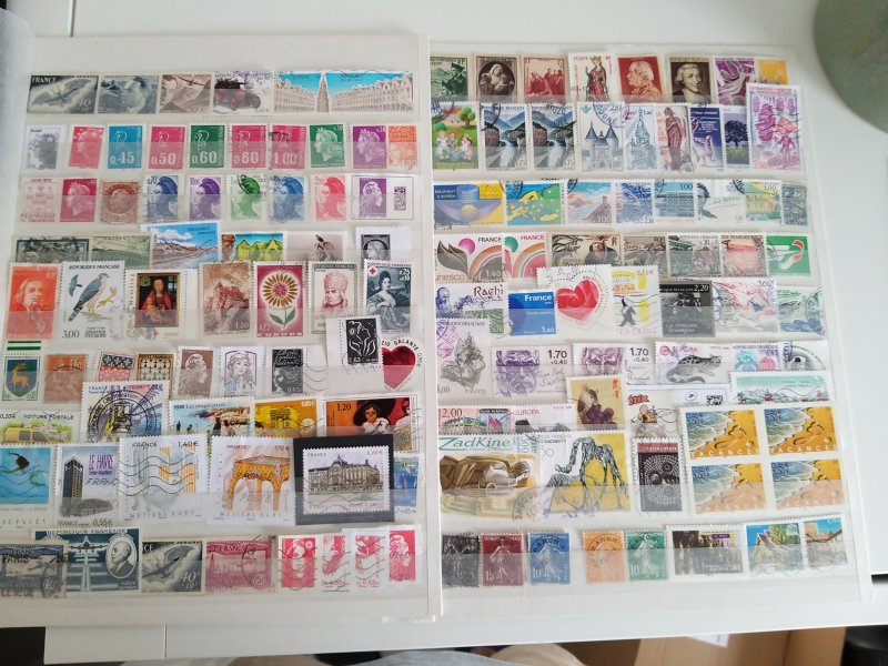 Lot France 130 stamps used/unused
