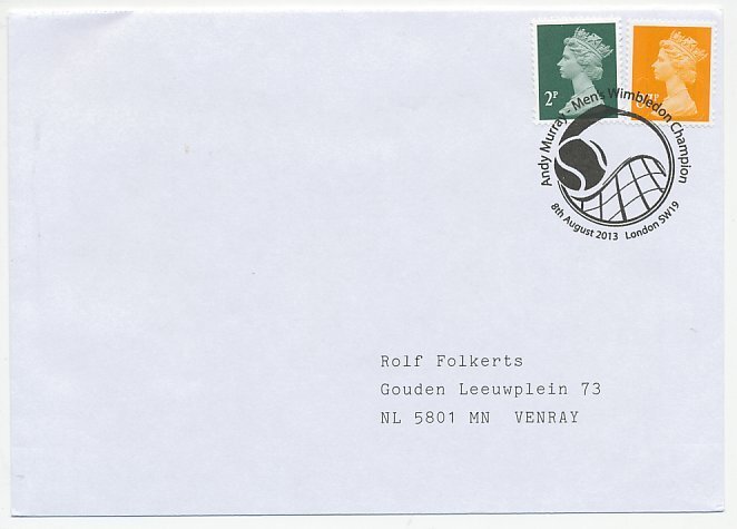 Cover / Postmark GB / UK 2013 Tennis - Wimbledon