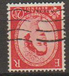 Great Britain SG 544bwi  Used Type II watermark inverted from booklet