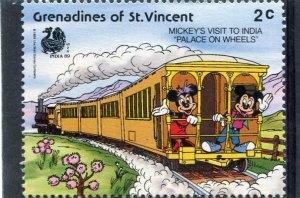 St.Vincent Grenadines MICKEY'S VISIT TO INDIA Stamp Perforated Mint (NH)