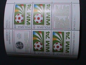 POLAND -1974- SC32036a WORLD CUP SOCCER CHAMPIONSHIPS MNH S/S-VERY FINE-