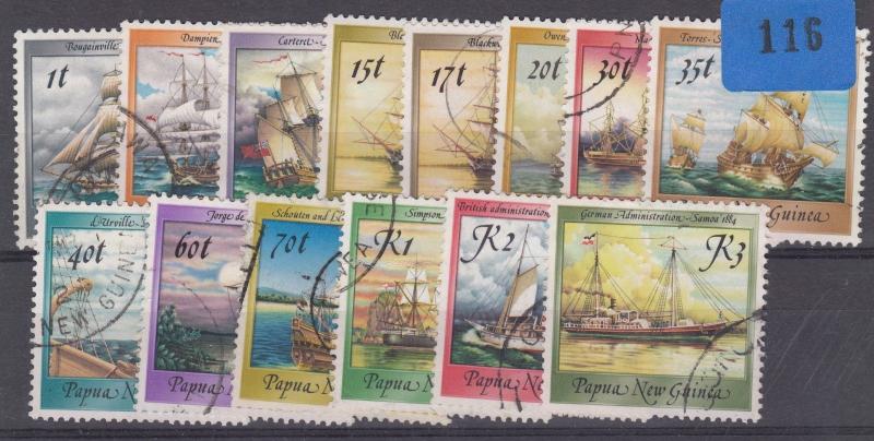 Papua New Guinea 1988 Ships Set IV To K3 VVFU J1333