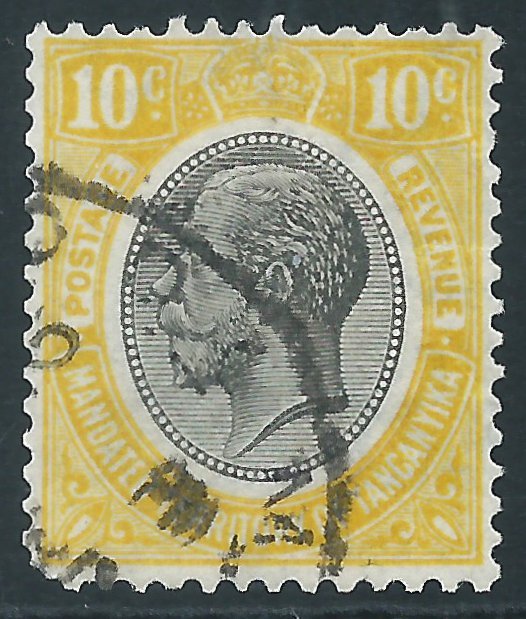 Tanganyika, Sc #30, 10c Used