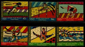 UNITED NATIONS Sc# NY 962-3 GE 487-8 VI 429-30  2008 Sport for Peace MNH