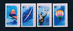 [44743] Turkey 1997 Sports Hang gliding Balloon Planes MNH