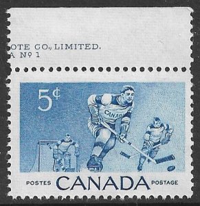 CANADA 1956 ICE HOCKEY Sports Issue Sc 359 MNH