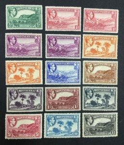 MOMEN: MONTSERRAT SG #101-112 1938 (#103-104 P13) MINT OG H/2NH £181+ LOT #64495