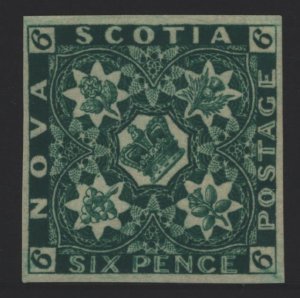 Nova Scotia Sc#5 UN No Gum - Reprint on White Papper
