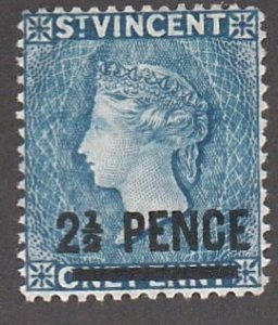 St. Vincent # 56, Queen Victoria, Mint Hinged,  1/3 Cat.