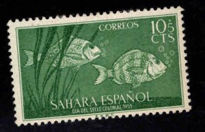 Spanish Sahara Scott B28 MH* Fish stamp