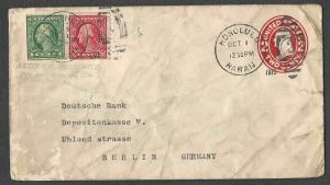 1915 COVER HONOLULU HI TERRITORIAL W/5c FRANKING TO BERLIN GERMANY SEE INFO