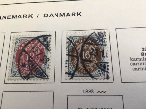 Denmark early used postage Stamps Ref 64873