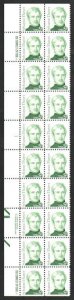 US #1852 EST. $20 - $25 VF OG NH, Floating Plate Block Strip of 20, vivid color!