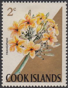 Cook Islands 1967-69 MH Sc #201 2c Frangipani