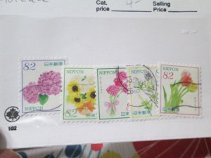 Japan #4092a-e used  2024 SCV = $4.00