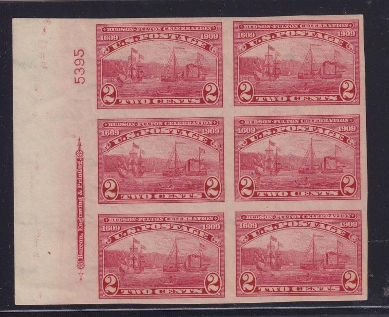 373 VF-XF plate block of 6 OG never hinged with nice color  ! see pic !