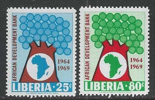 Liberia 497-498 MNH Complete Sc $1.95