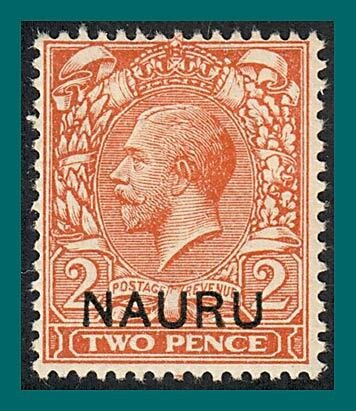 Nauru 1916 King George V,  2d Die 1, mint #4,SG4
