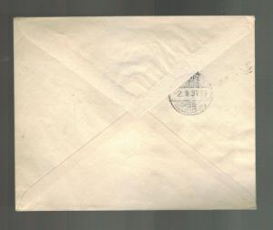 1937 Lahti Finland Cover to Helsinki Losen