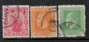 New Zealand 1925 SC 176-178 Used CV $67.00 Set