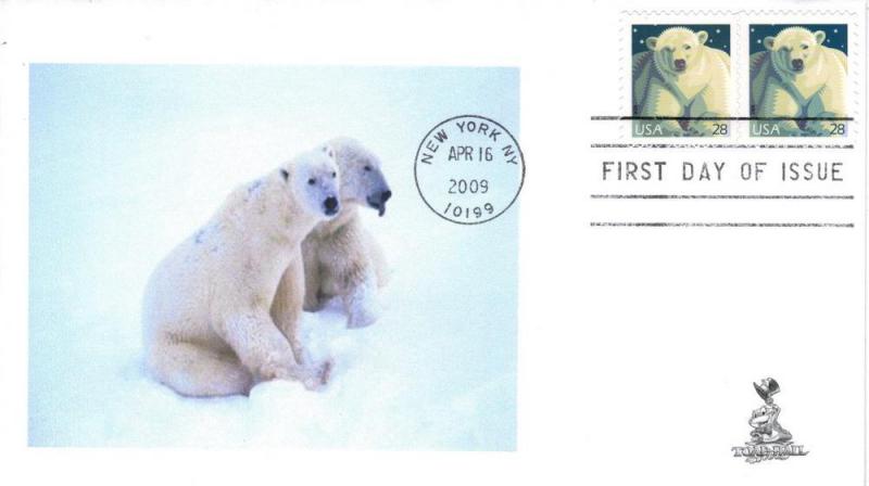 Polar Bear FDC, #4, from Toad Hall Covers!